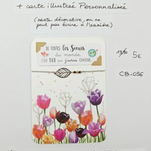 CB-056- Bracelet Personnalisé Acier Inoxydable