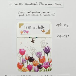 CB-081- Bracelet Personnalisé Acier Inoxydable