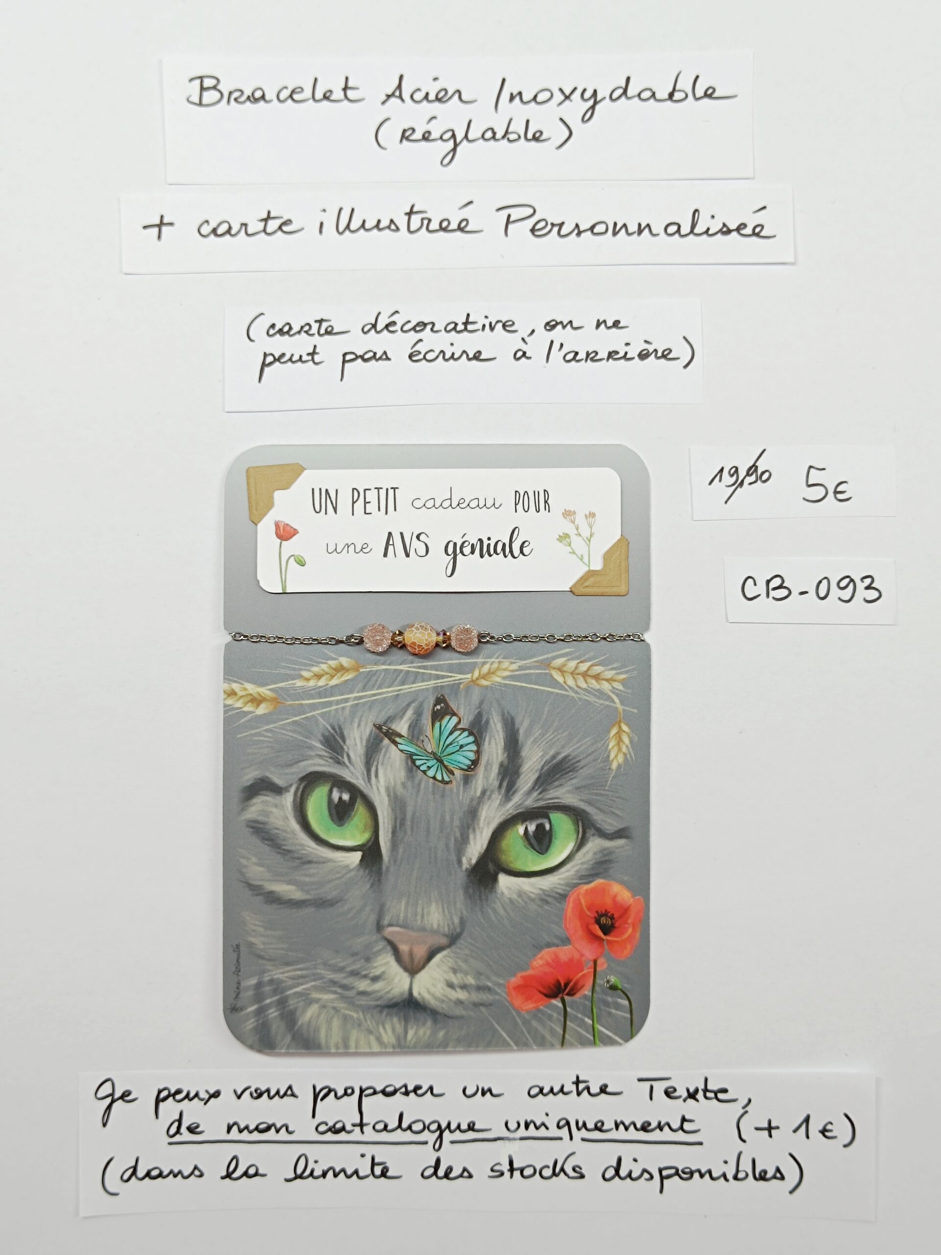 CB-093- Bracelet Personnalisé Acier Inoxydable
