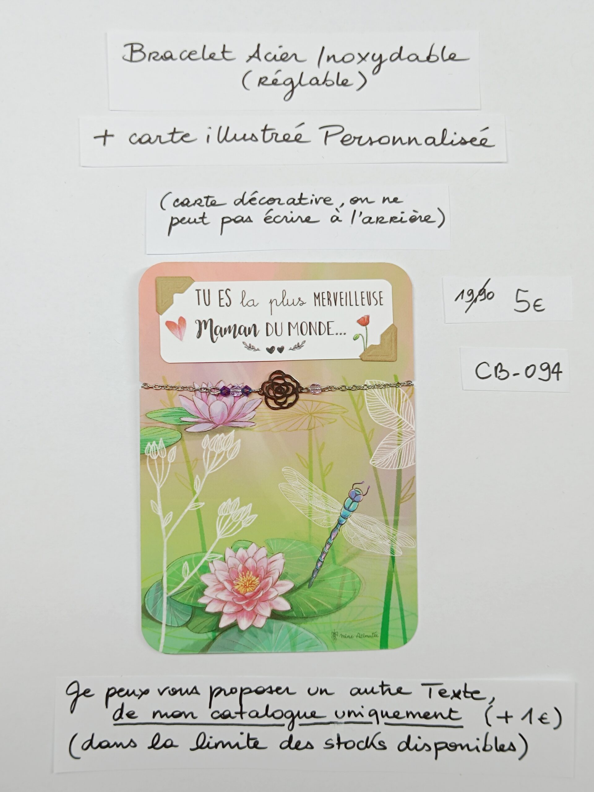 CB-094- Bracelet Personnalisé Acier Inoxydable